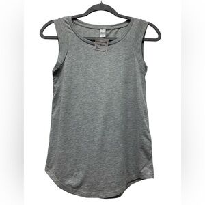 New! Alternative cotton tank top, crew neck, cotton, gray, size women's XS